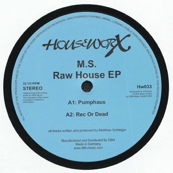 Ms – Raw House EP vinyl cover