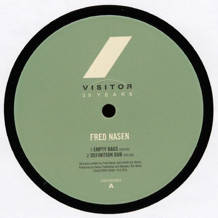 Fred Nasen – 25 Years Visitor Part 3 vinyl cover