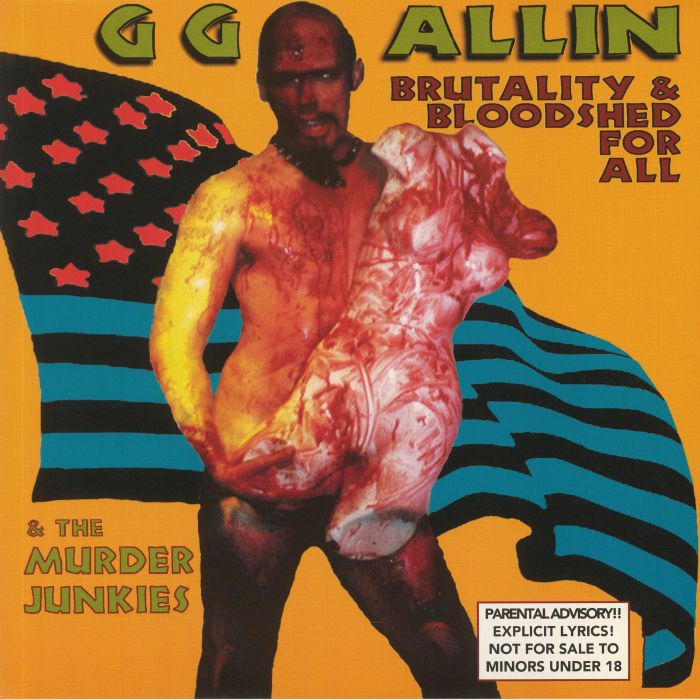 Gg Allin and The Murder Junkies – Brutality and Bloodshed For All vinyl cover