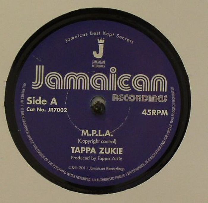 Tappa Zukie – MPLA vinyl cover