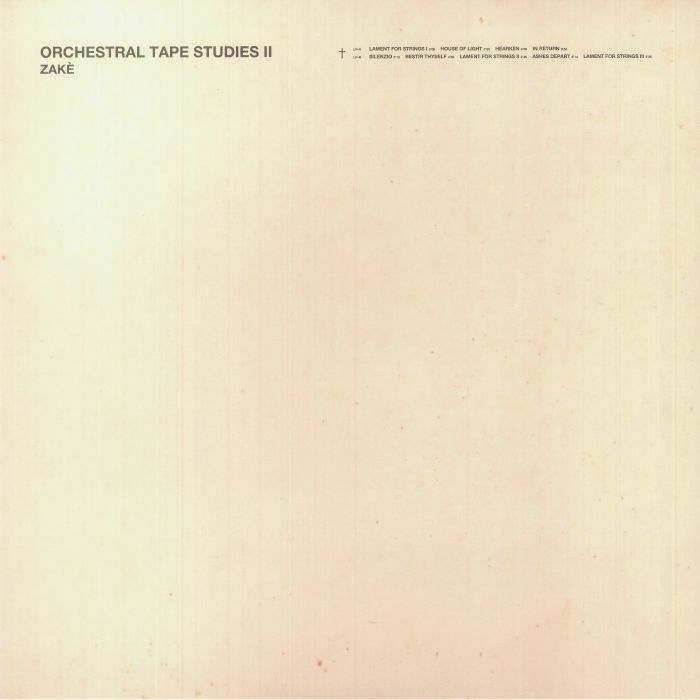 Zake – Orchestral Tape Studies II vinyl cover