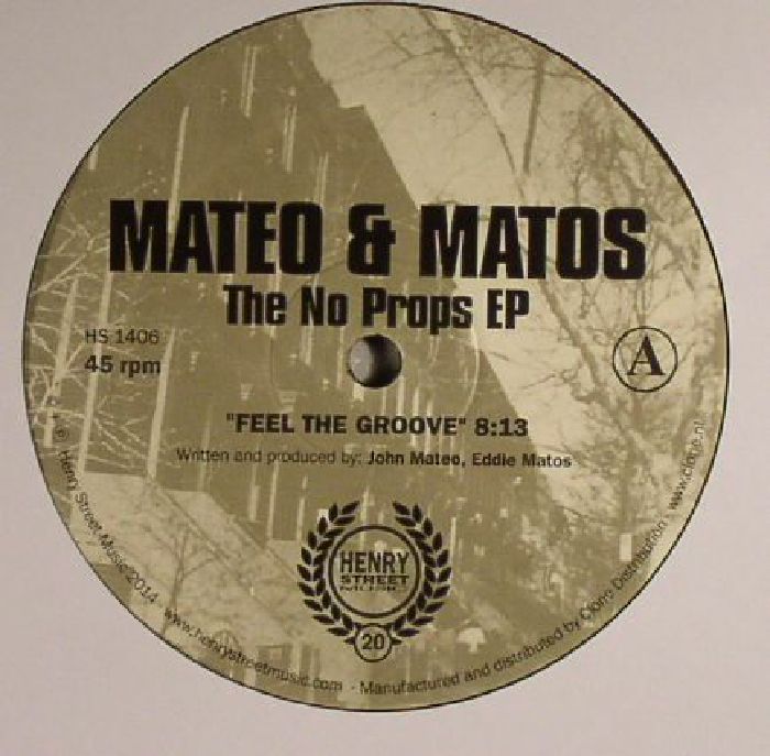 Mateo and Matos – The No Props EP vinyl cover