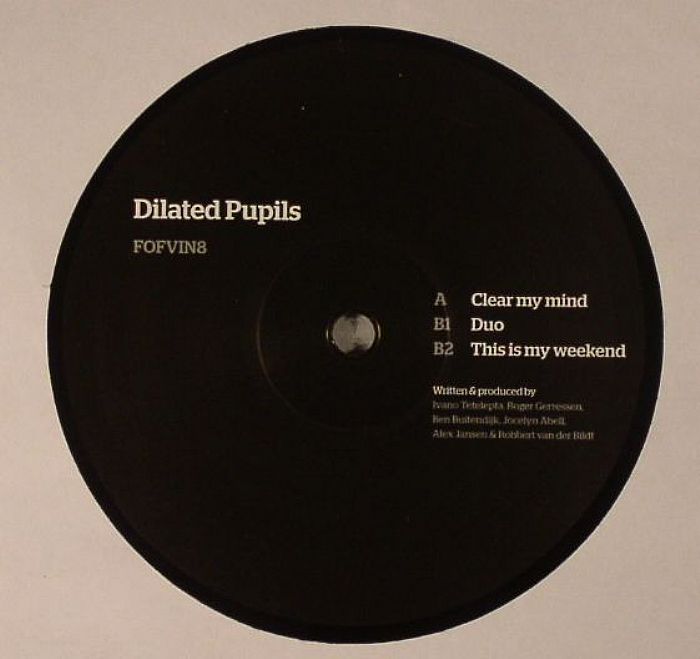 Dilated Pupils – Clear My Mind vinyl cover