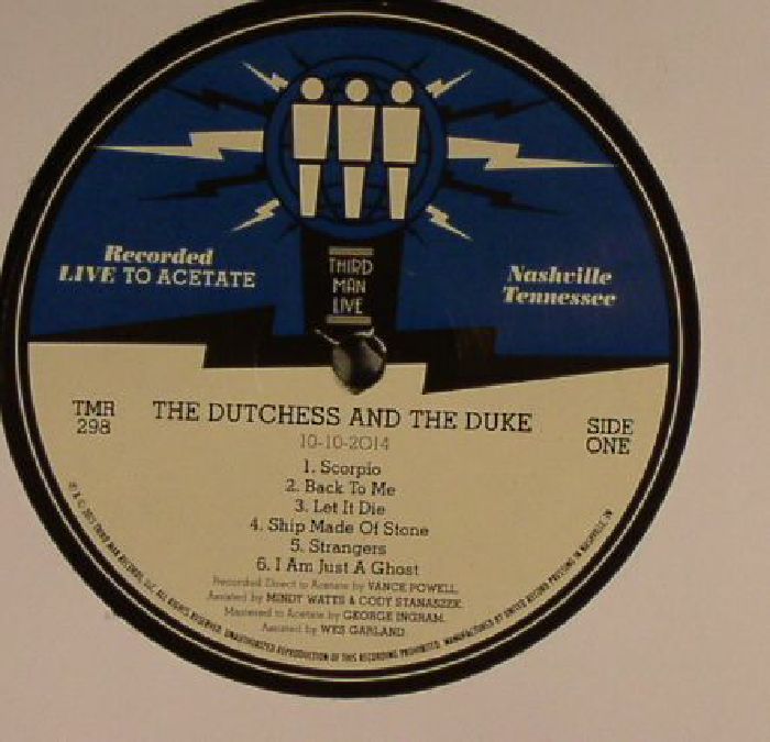 The Dutchess  and The Duke Live At Third Man Records Nashville, TN
