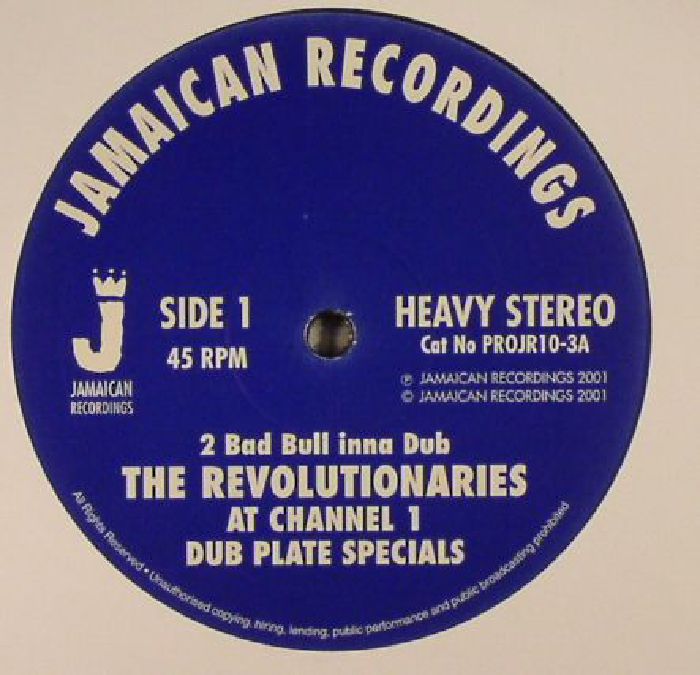 The Revolutionaries At Channel 1 Dub Plate Specials