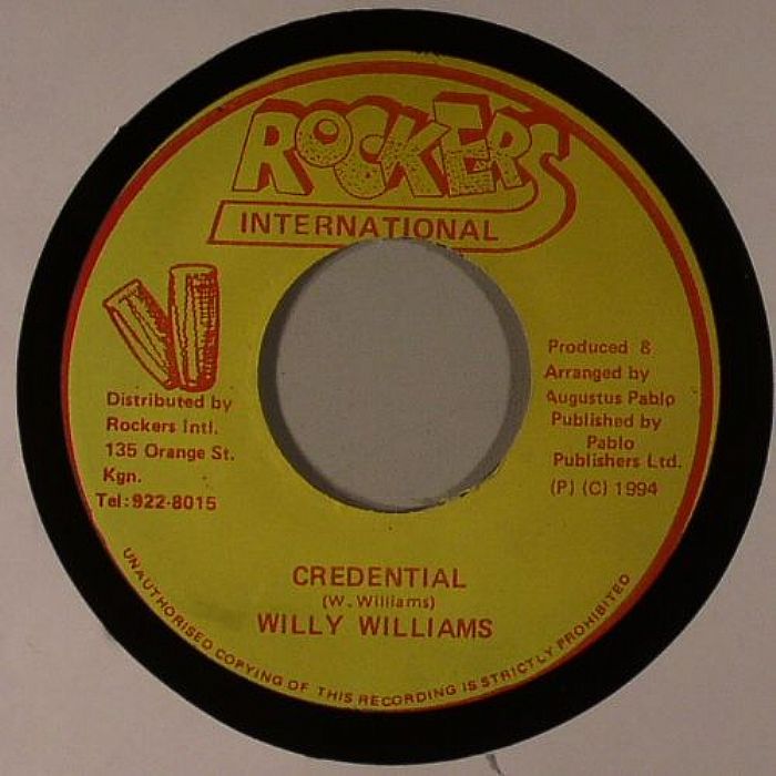 Willie Williams Credential