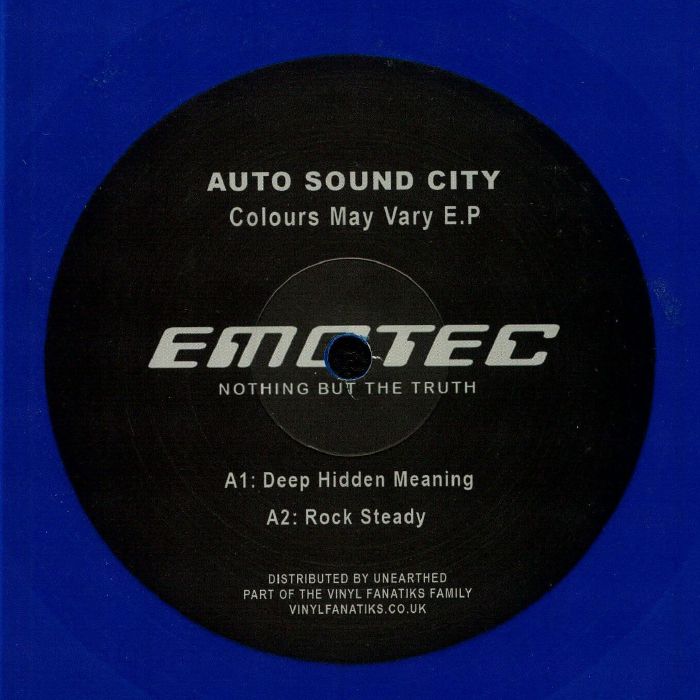 Auto Sound City Colours May Vary EP