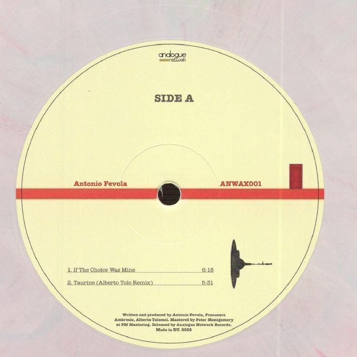 Antonio Fevola – ANWAX 001 vinyl cover