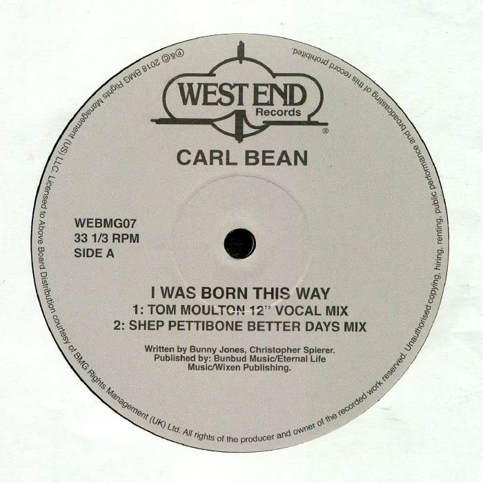 Carl Bean – I Was Born This Way vinyl cover