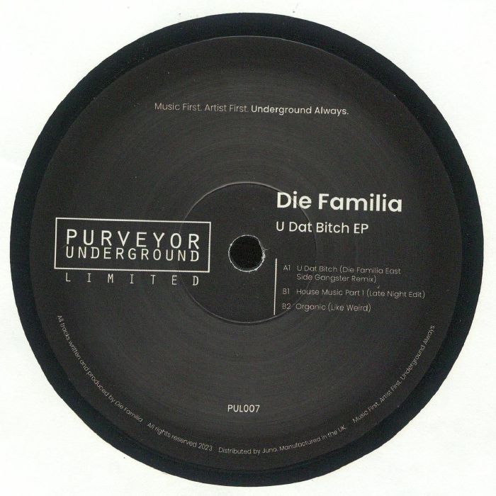 Purveyor Underground Limited Vinyl