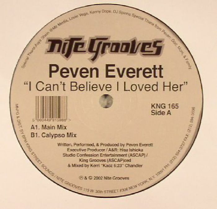 Peven Everett I Cant Believe I Loved Her (reissue)