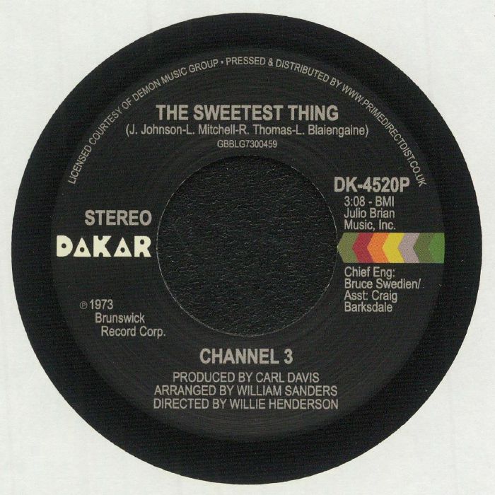 Channel 3 The Sweetest Thing (Record Store Day RSD 2021)
