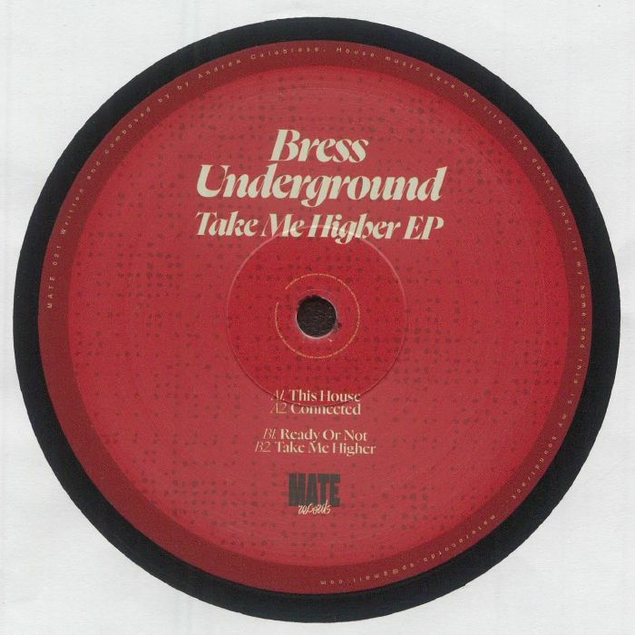 Bress Underground – Take Me Higher EP vinyl cover
