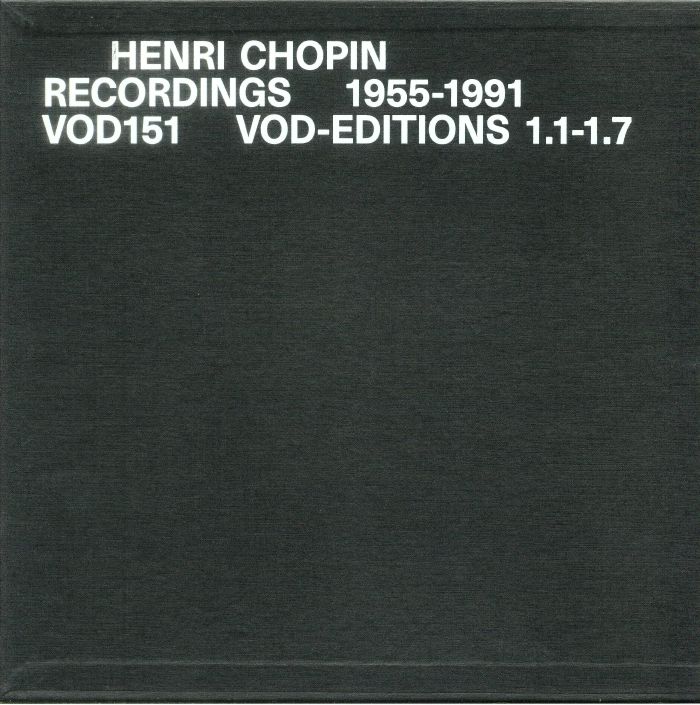 Henri Chopin Recordings 1955 1991 Vol 1 and 2