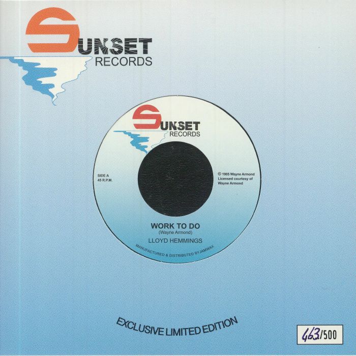 Lloyd Hemmings – Work To Do vinyl cover
