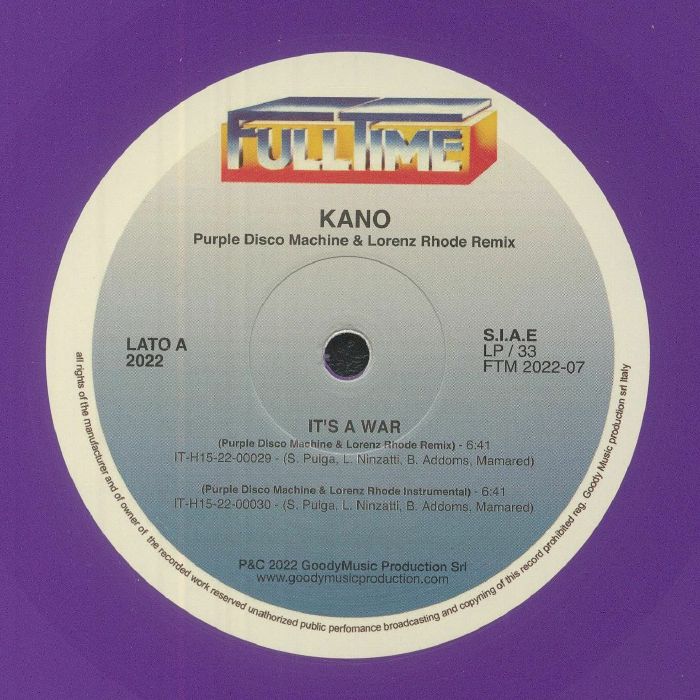 Kano – Its A War vinyl cover