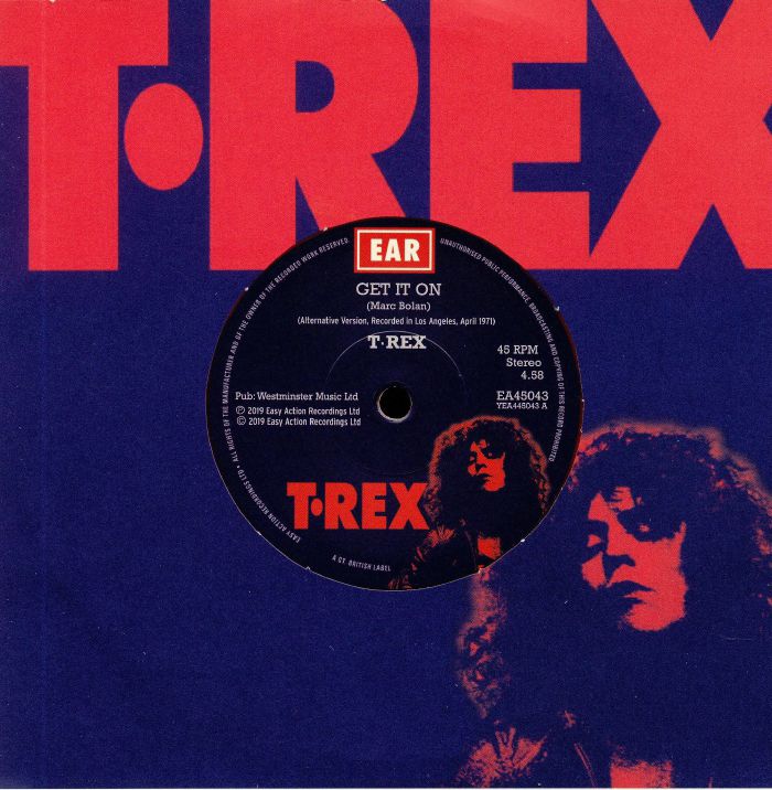 T Rex – Get It On (alternate versions) vinyl cover