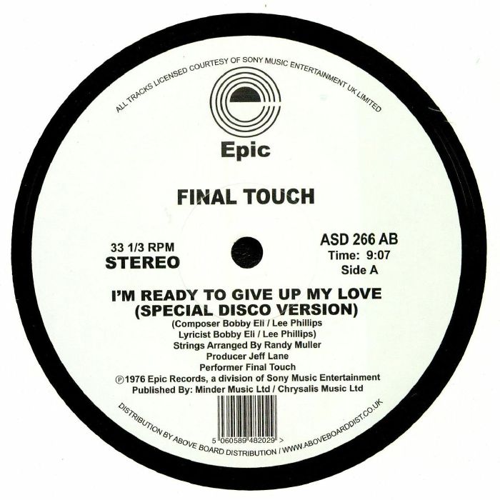 Final Touch Im Ready To Give Up My Love (Special Disco Version)