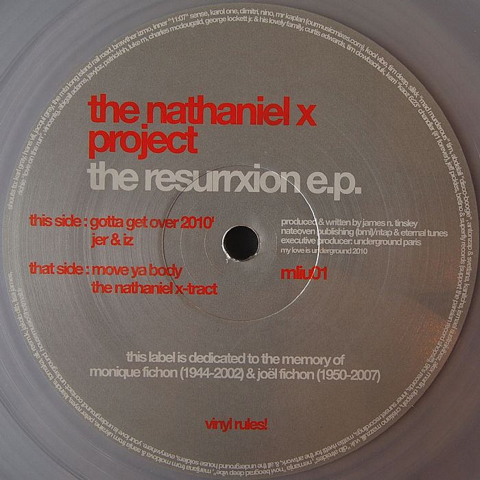 The Nathaniel X Project – The Resurrxion EP vinyl cover