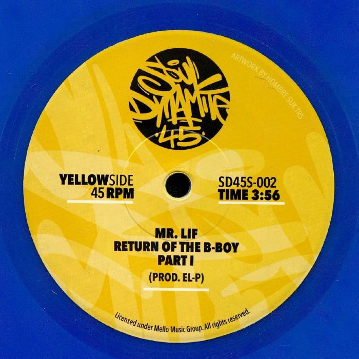 Mr Lif – Return Of The B Boy vinyl cover