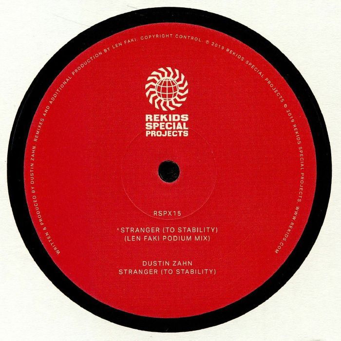 Dustin Zahn – Stranger (To Stability) (Len Faki remixes) vinyl cover