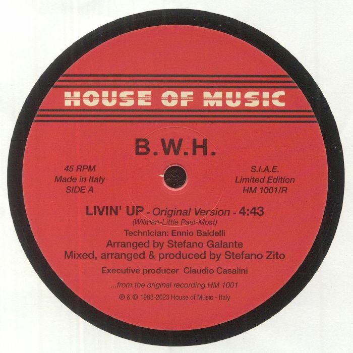 Bwh – Livin Up vinyl cover