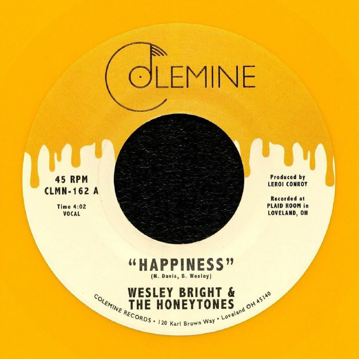 Wesley Bright | The Honeytones – Happiness vinyl cover