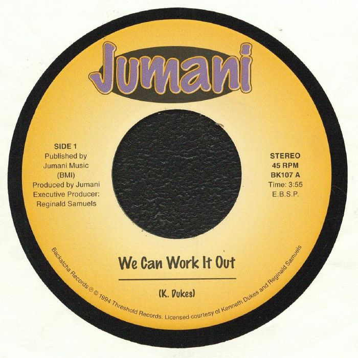Jumani – We Can Work It Out vinyl cover