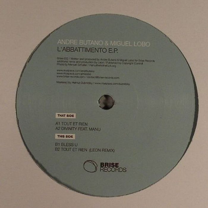Andre Butano | Miguel Lobo LAbbattimento EP