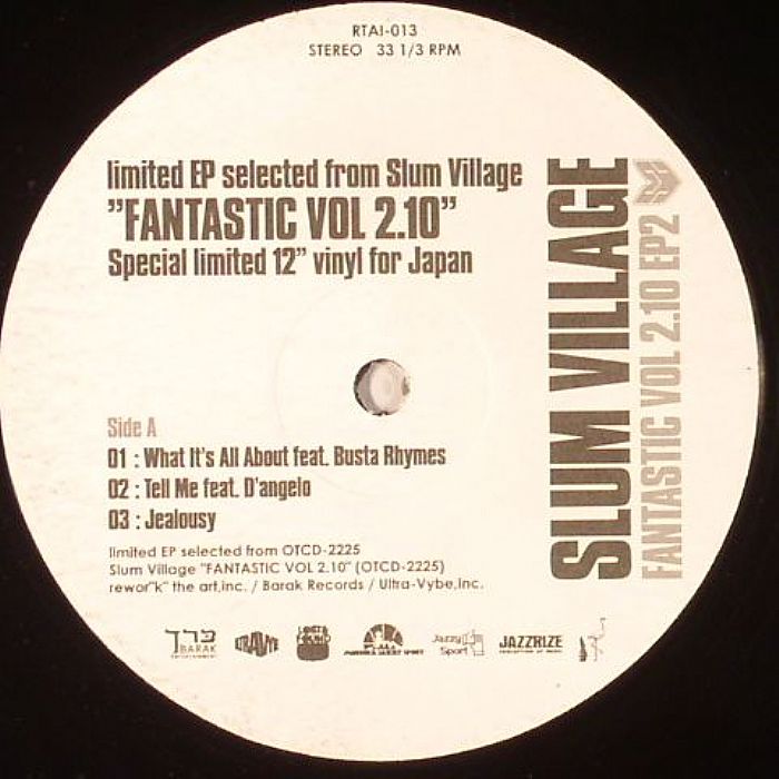 Slum Village Fantastic Vol 2.10 EP 2