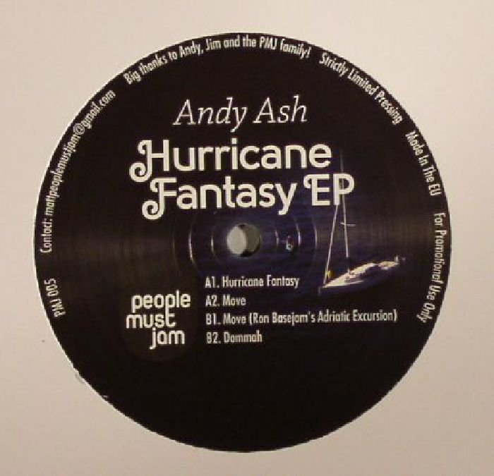 Andy Ash – Hurricane Fantasy EP vinyl cover