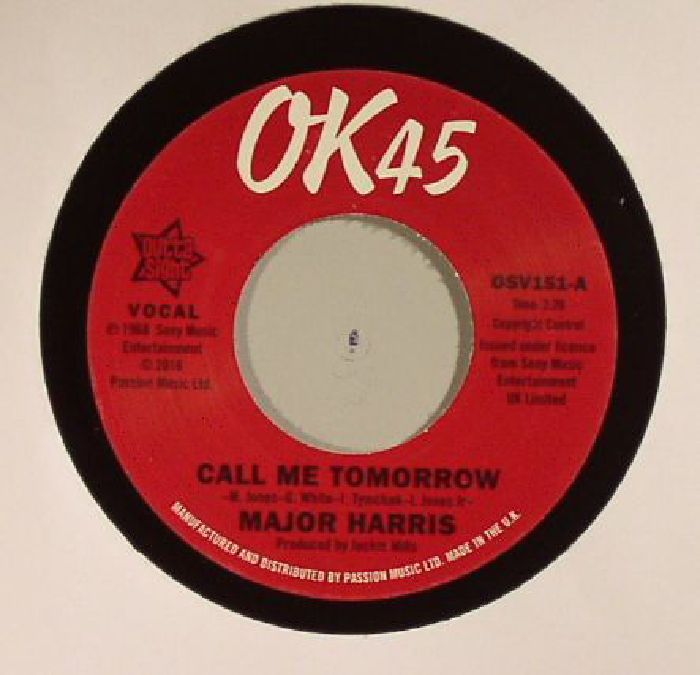 Major Harris | Walter Jackson Call Me Tomorrow