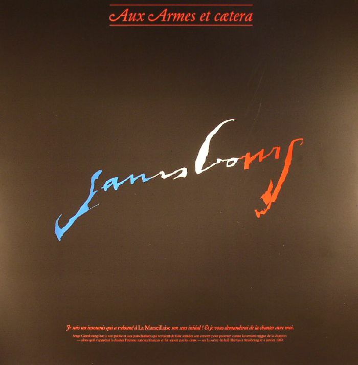 Serge Gainsbourg – Aux Armes Et Caetera (reissue) vinyl cover
