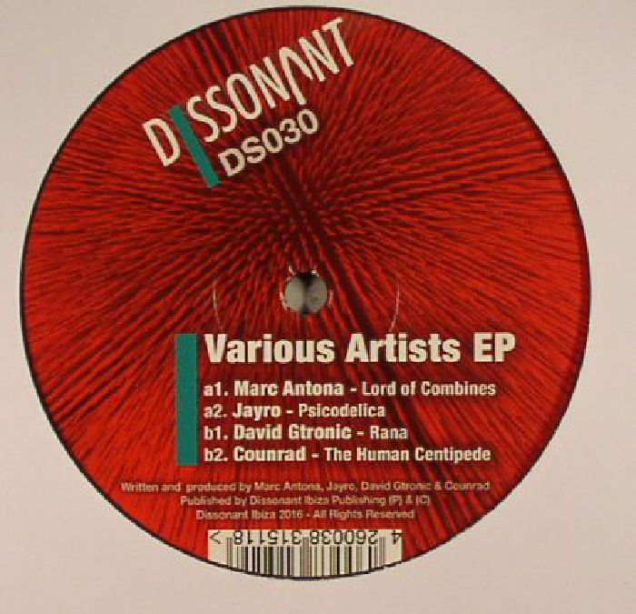 Marc Antona | Jayro | David Gtronic | Counrad – Various Artists EP vinyl cover