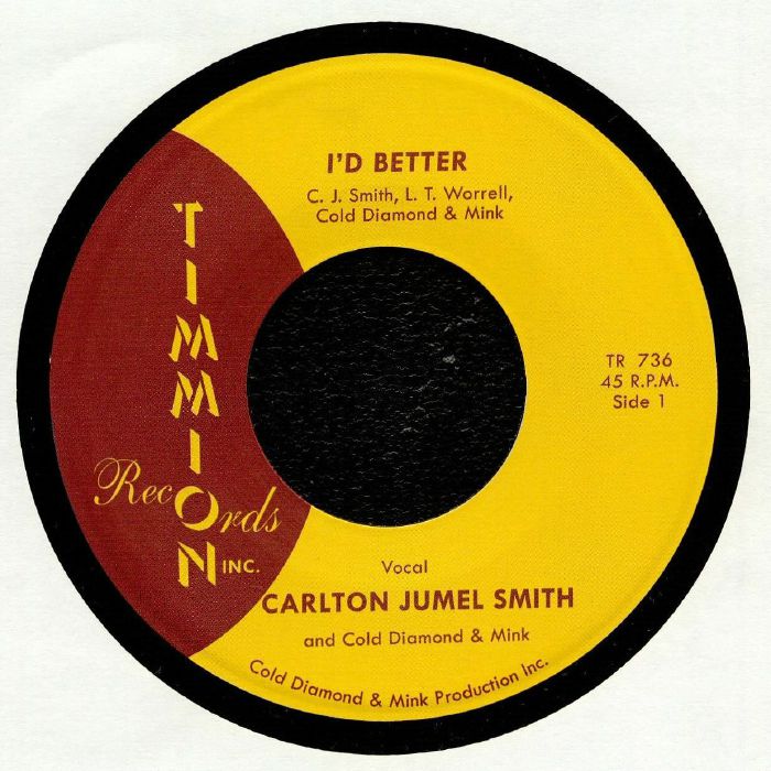 Carlton Jumel Smith | Cold Diamond | Mink – Id Better vinyl cover