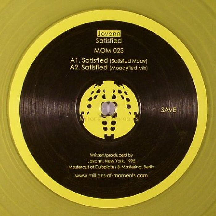Jovonn – Satisfied vinyl cover