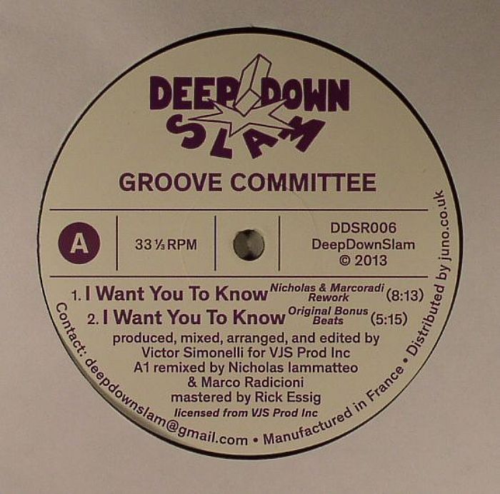 Groove Committee I Want You To Know: The Underground Remixes Part 2
