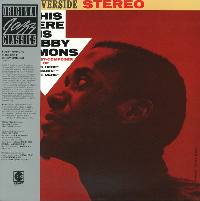 Bobby Timmons – This Here Is Bobby Timmons vinyl cover